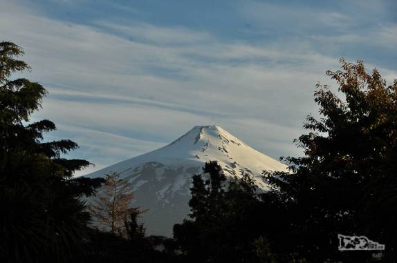 O vulcão Villarrica, em Pucón, no sul do Chile